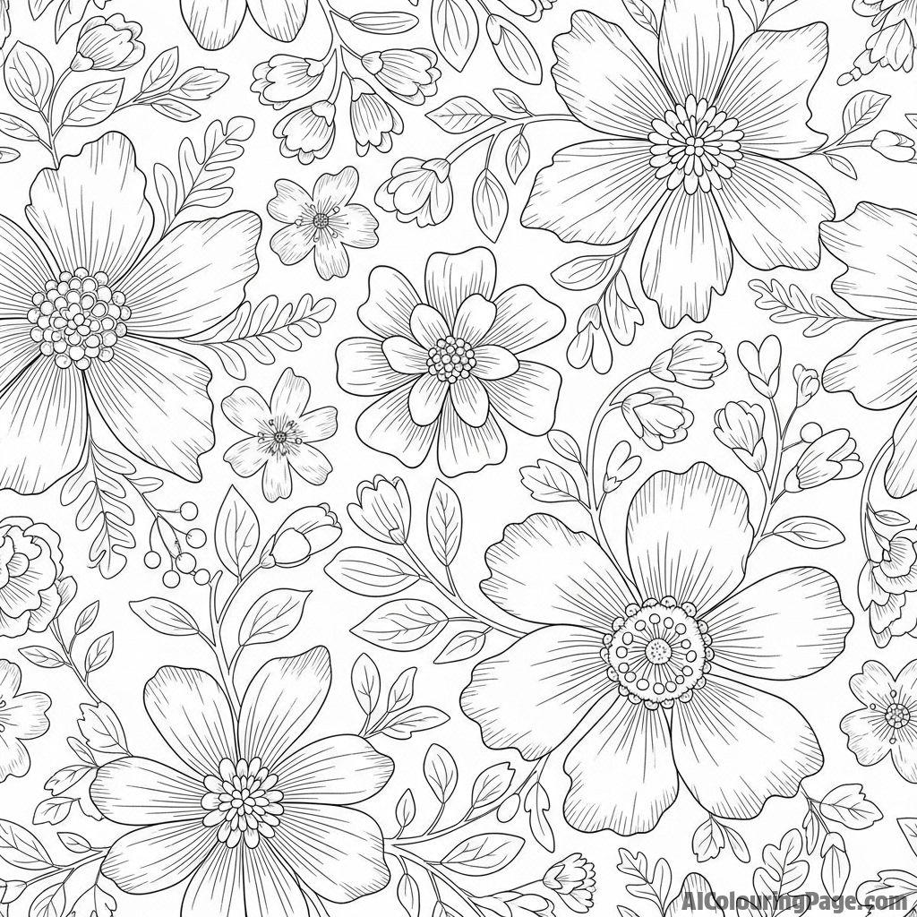 Detailed embroidery of floral pattern on linen.