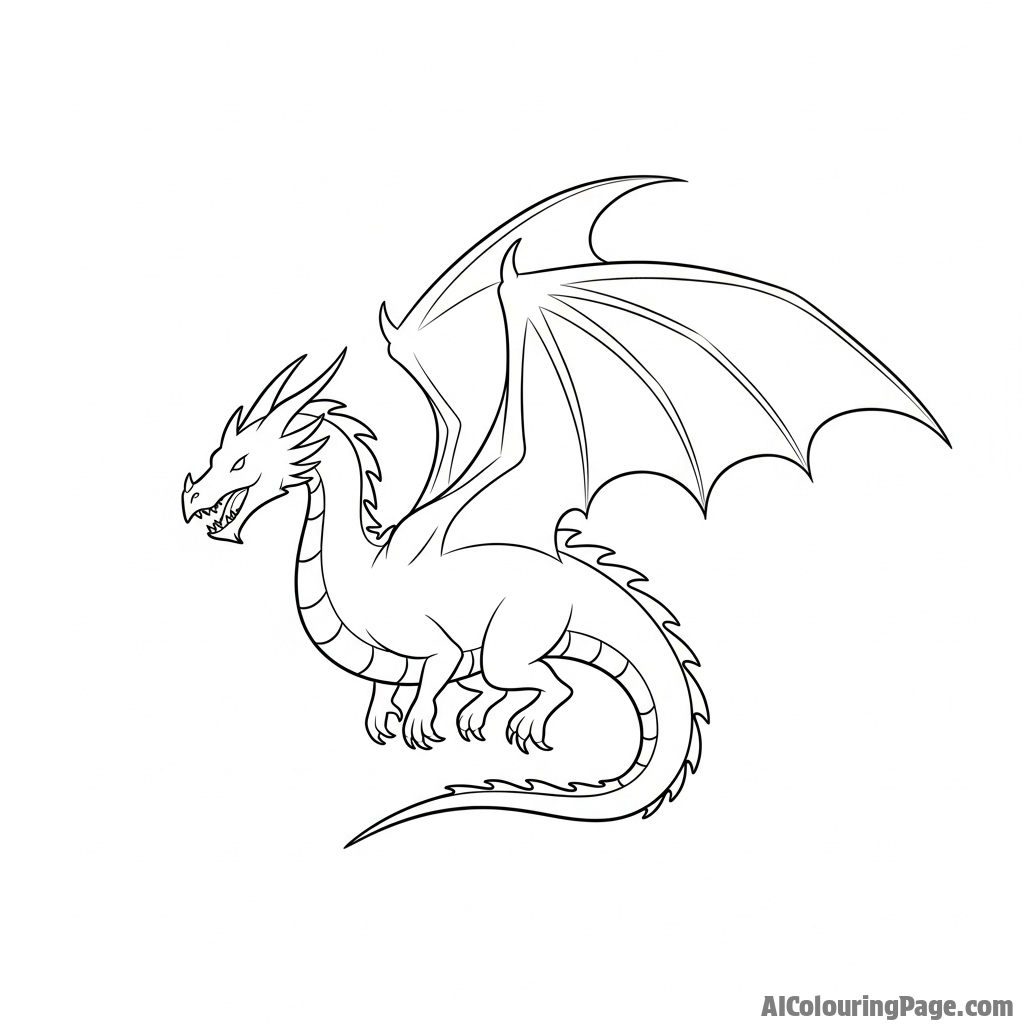A minimalist ink wash painting of a dragon's silhouette.