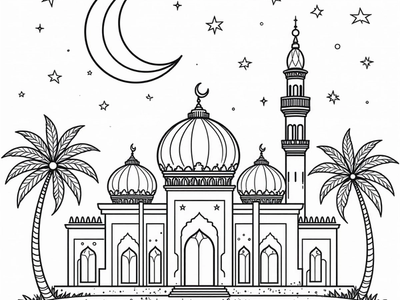 Free Ramadan Coloring Pages – free printable coloring page