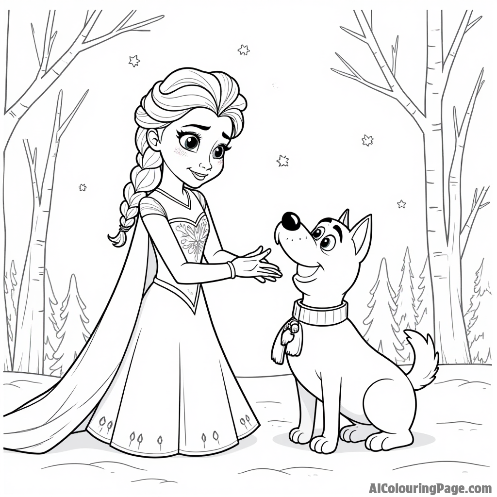 Free Elsa Coloring Pages