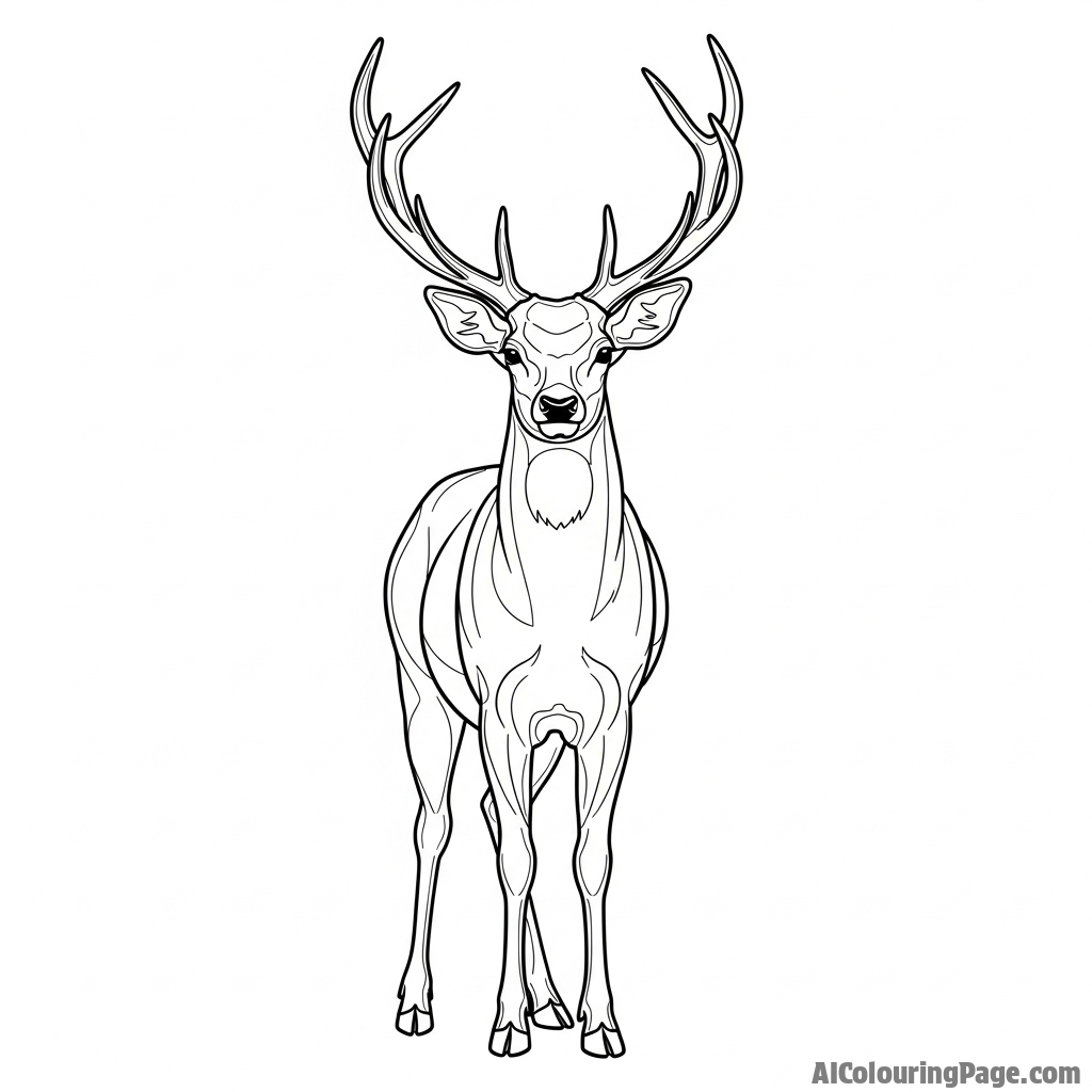 A chiaroscuro painting of a deer, with dramatic light and deep shadow.