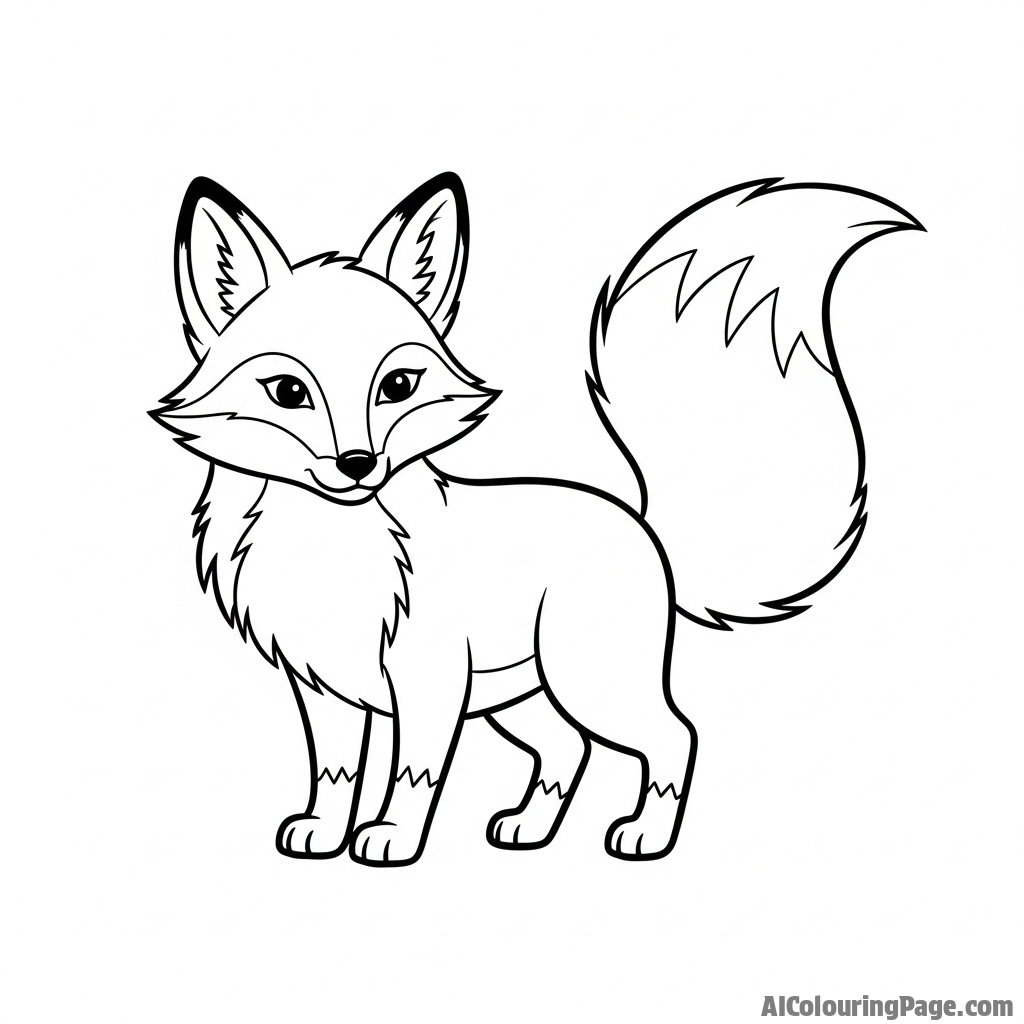 A fox painted in the style of Japanese Sumi-e, with bold, dynamic brushstrokes.