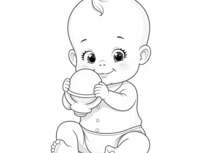 19 Fun Baby Coloring Pages: Cute Scenes to Brighten Your Little One's Day!