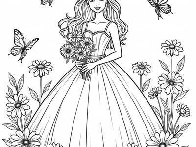 Free Barbie Coloring Pages