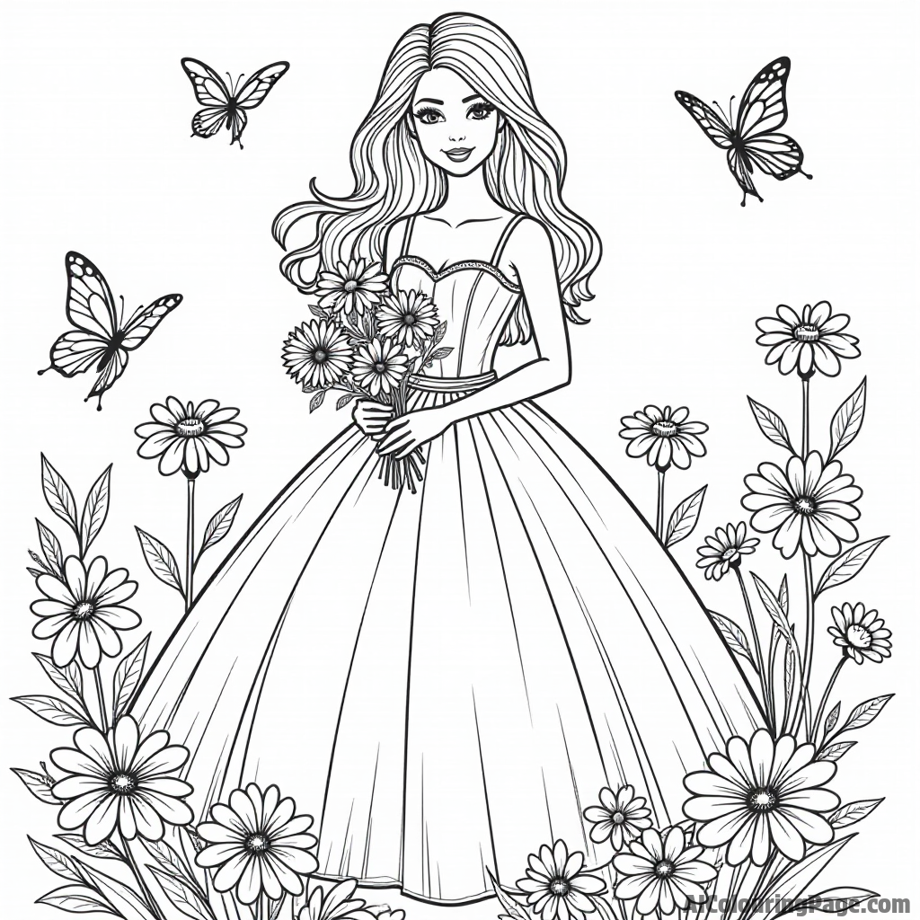 Free Barbie Coloring Pages