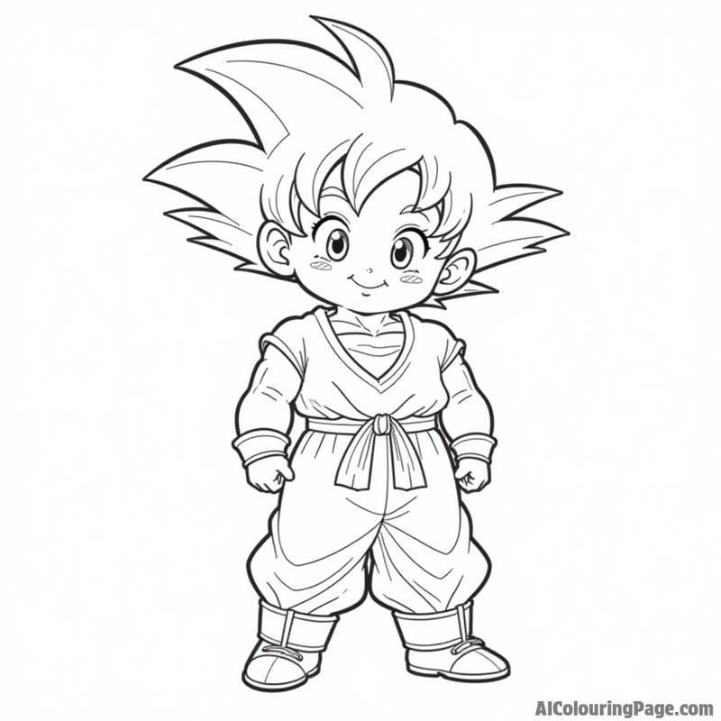 Goku as a child