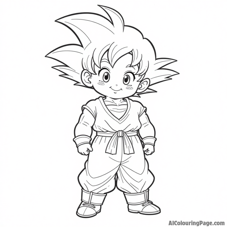 Goku as a child