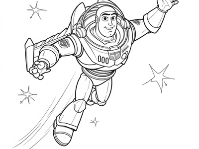 Color Buzz Lightyear's Space Adventures: Fun Pages for Young Astronauts!