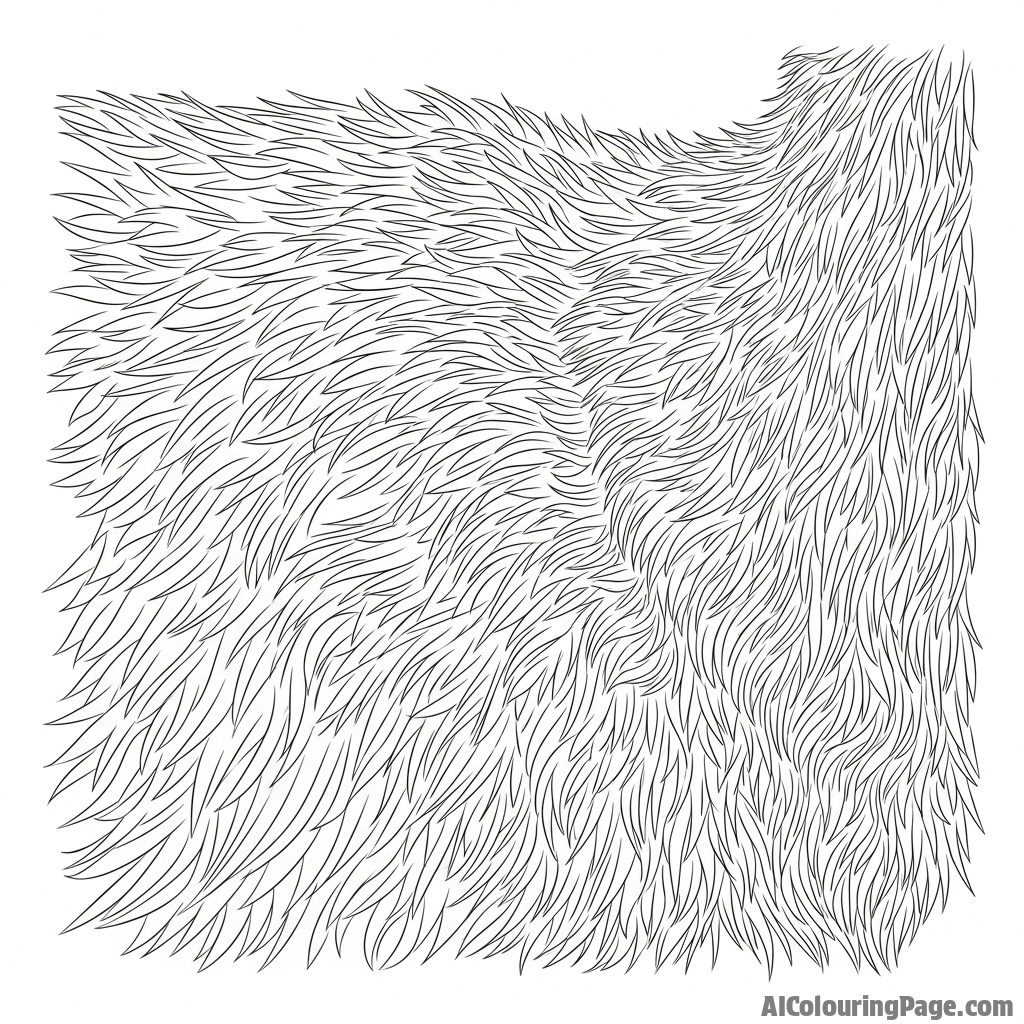 The texture of a deer's coarse winter coat, detailed view.