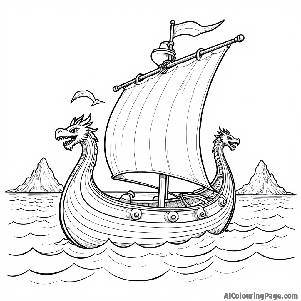 Free Viking adventures Coloring Pages