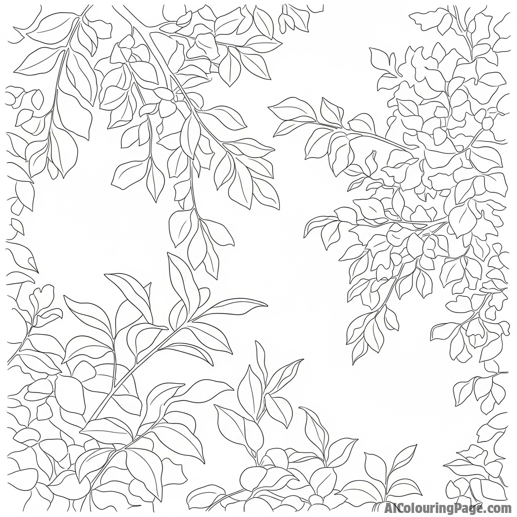 Abstract photograph of sunlight filtering through foliage.