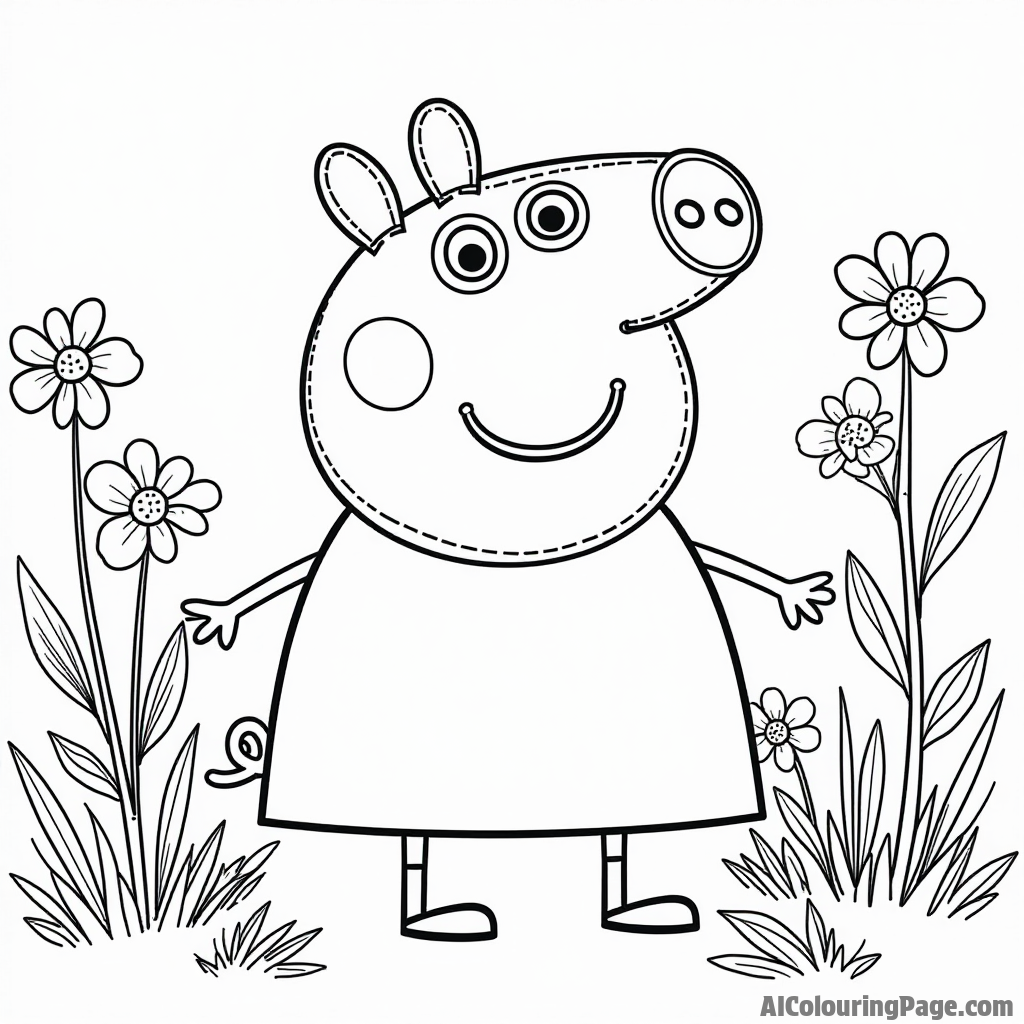 Peppa Pig's Colorful Adventures: Fun Coloring Pages for Little Artists!