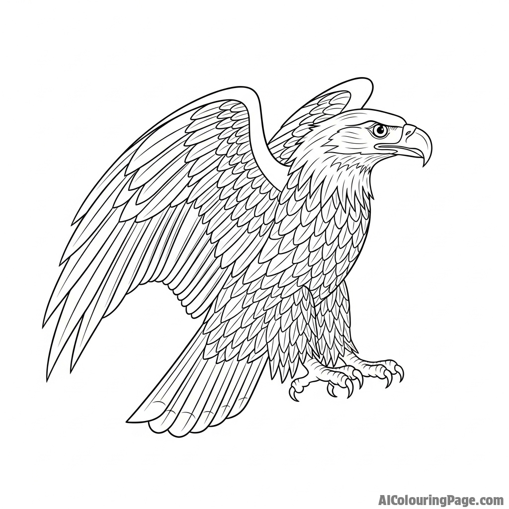 Eagle representation in Indigenous art.