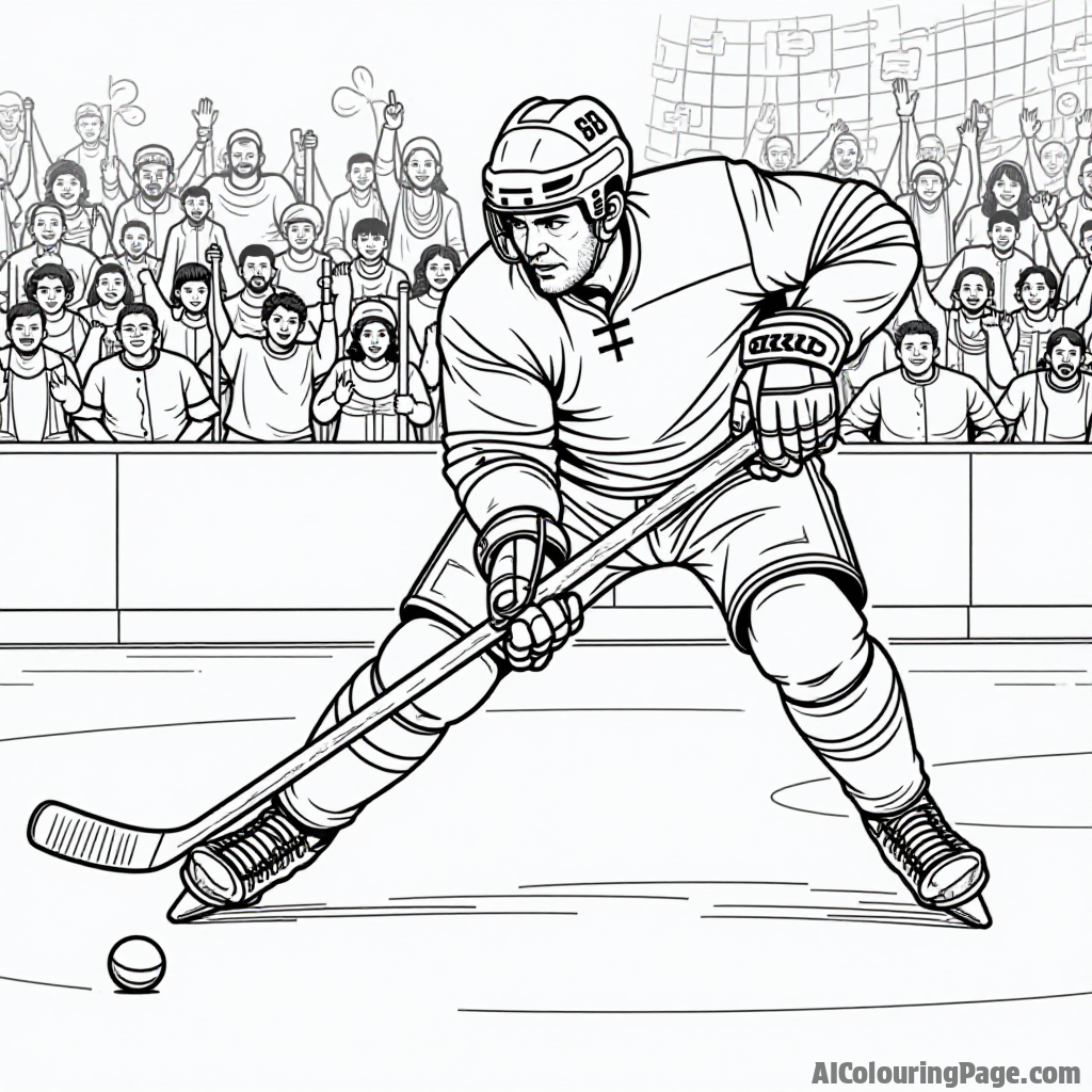 Free Hockey Coloring Pages