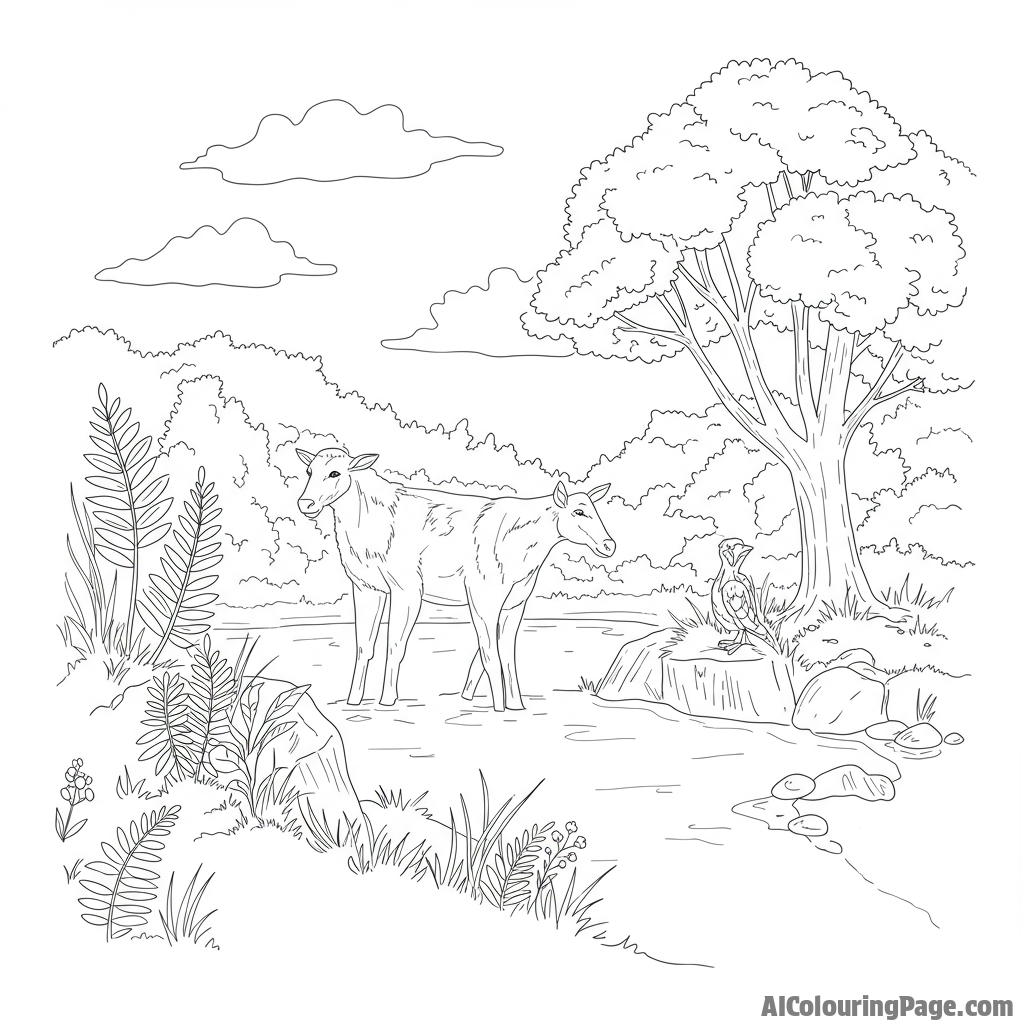 A nature reserve protected from development.