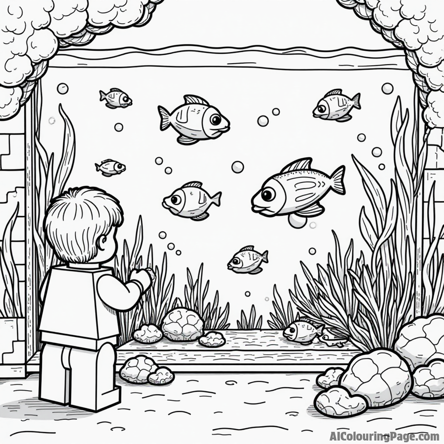 Free Lego Coloring Pages - Print in 60 Seconds | AI Colouring Page