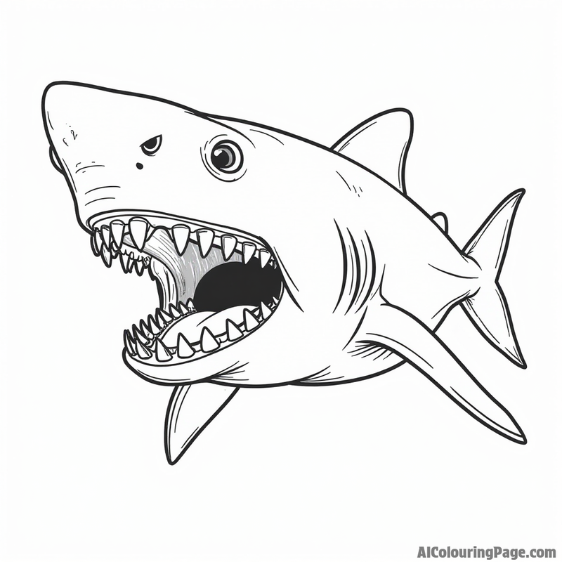 Shark with big teeth