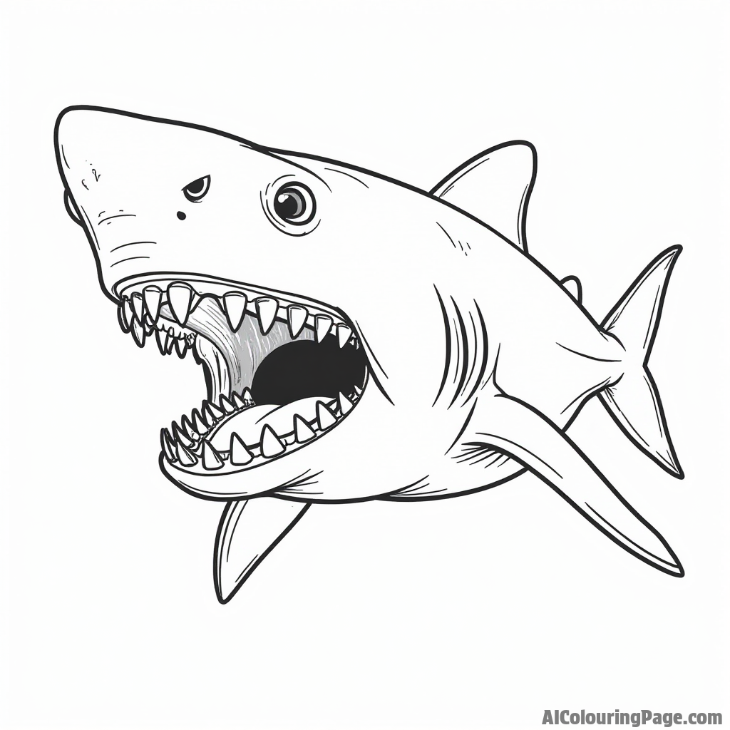 Dive into Fun: 20 Jaw-some Shark Coloring Pages for Ocean Explorers