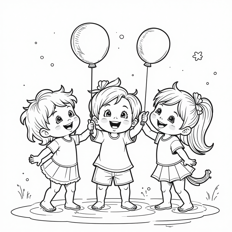 Rainbow Friends having a water balloon fight