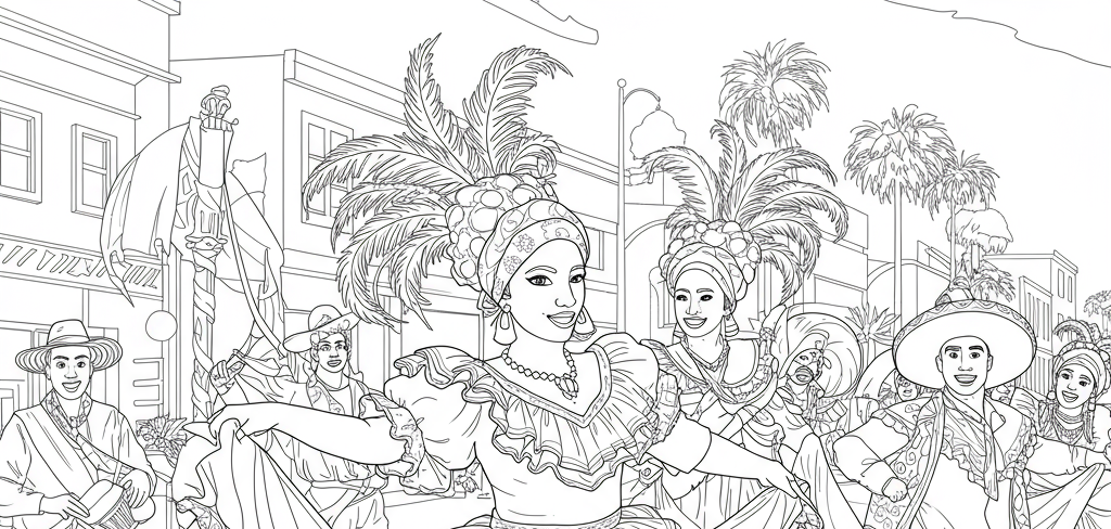 Free Hispanic Heritage Month Coloring Pages