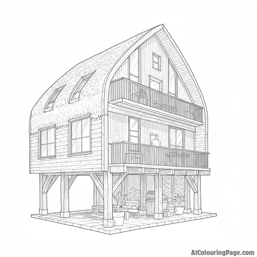 Innovative architecture utilizing natural building materials.