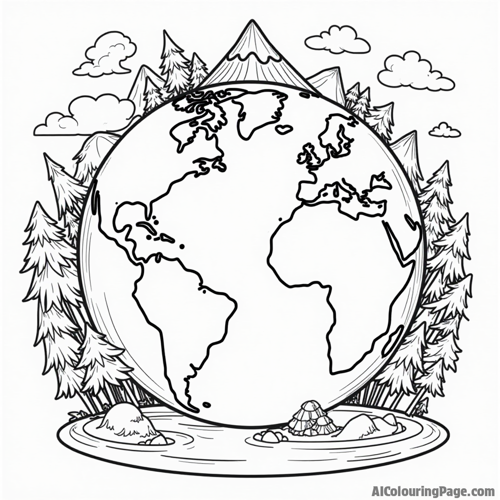 Free Earth Coloring Pages