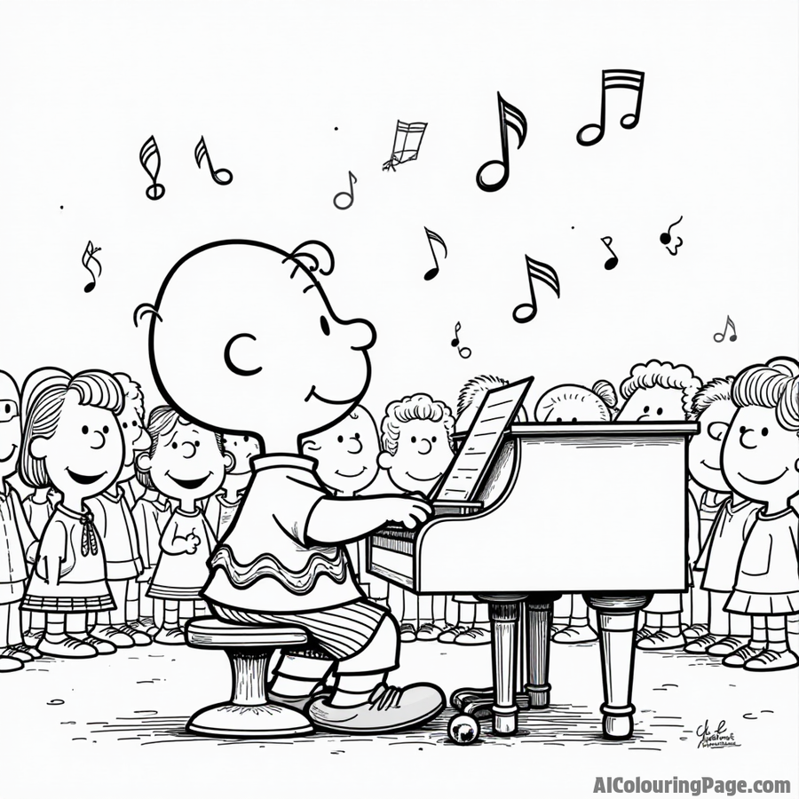 Free Charlie Brown Coloring Pages - Print in 60 Seconds | AI Colouring Page