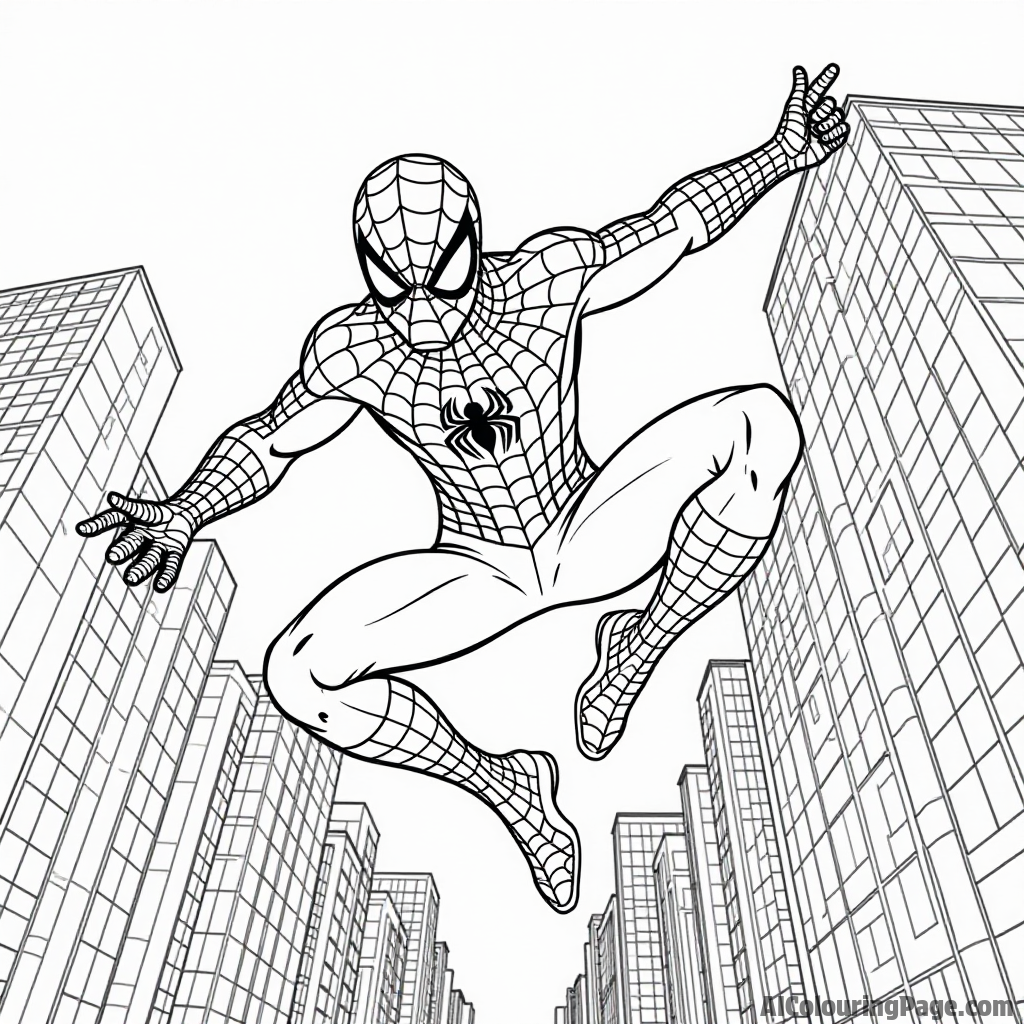 Spidey's Super Coloring Adventures: Web-Slinging Fun for Young Artists!