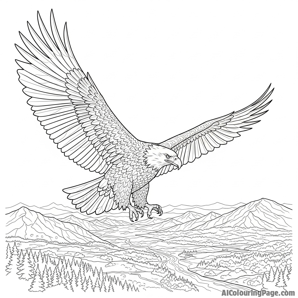Eagle surveying its domain.