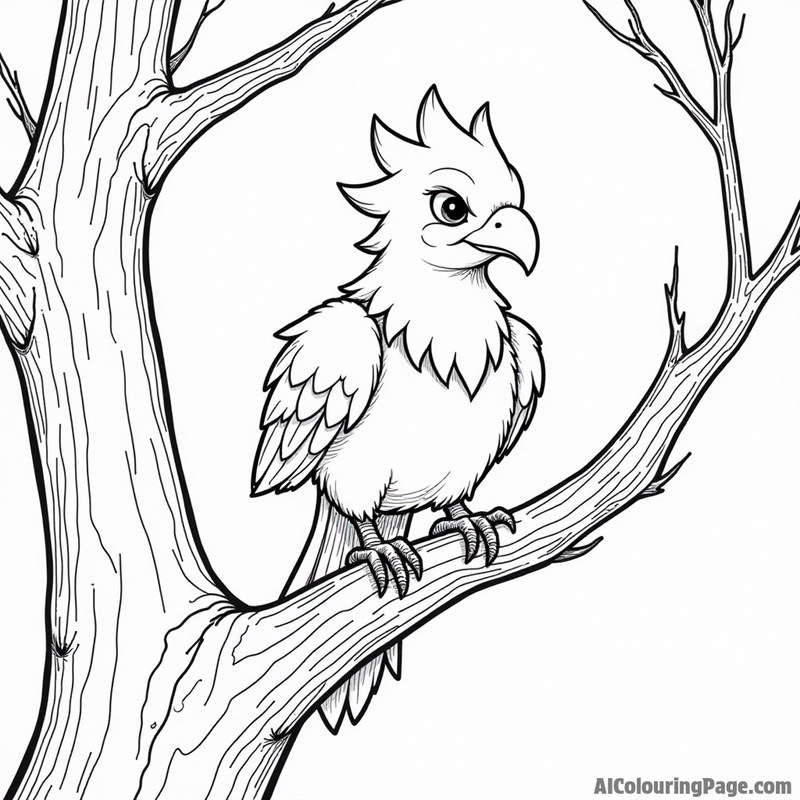 Zapdos perched on a lightning-struck tree