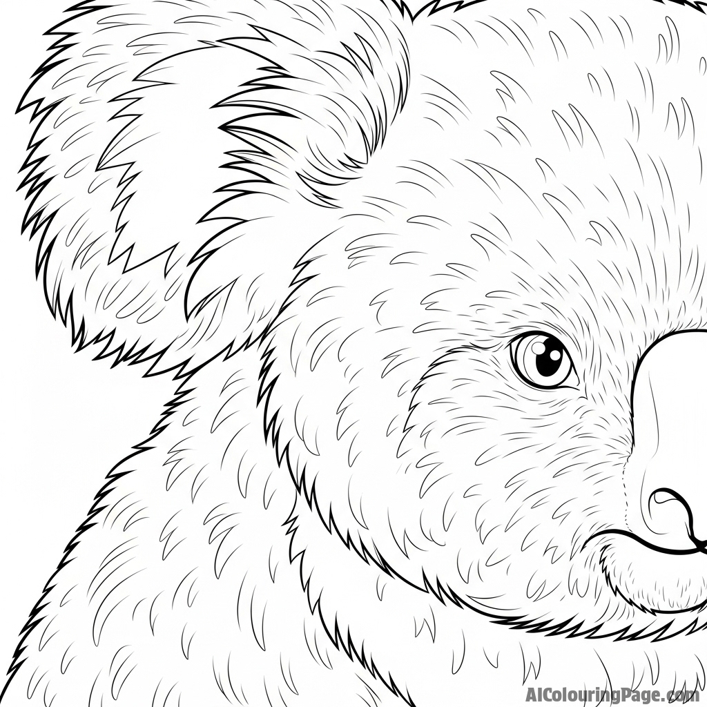 Macro photography of a koala's dense, woolly fur.