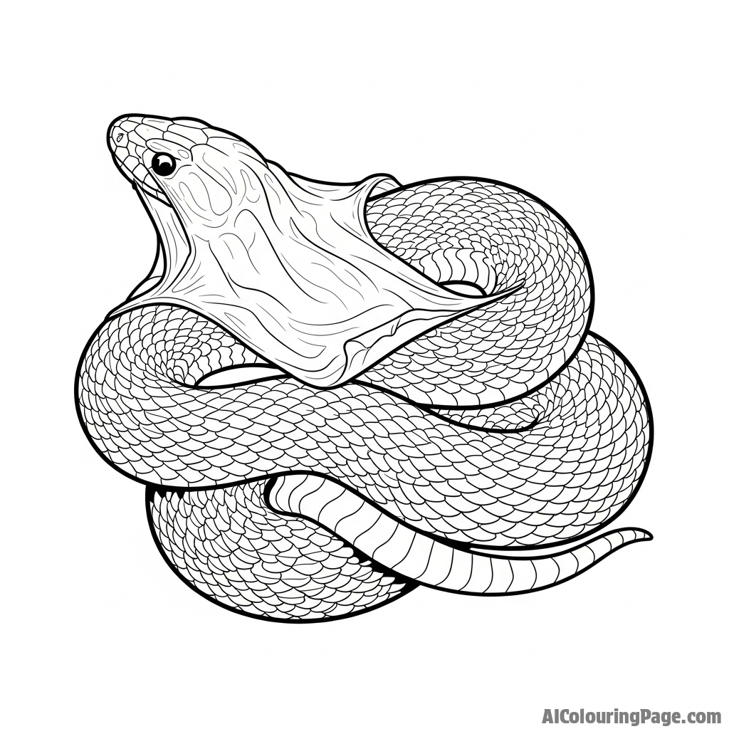 A snake shedding its skin, the translucent old layer peeling away to reveal the new scales beneath.