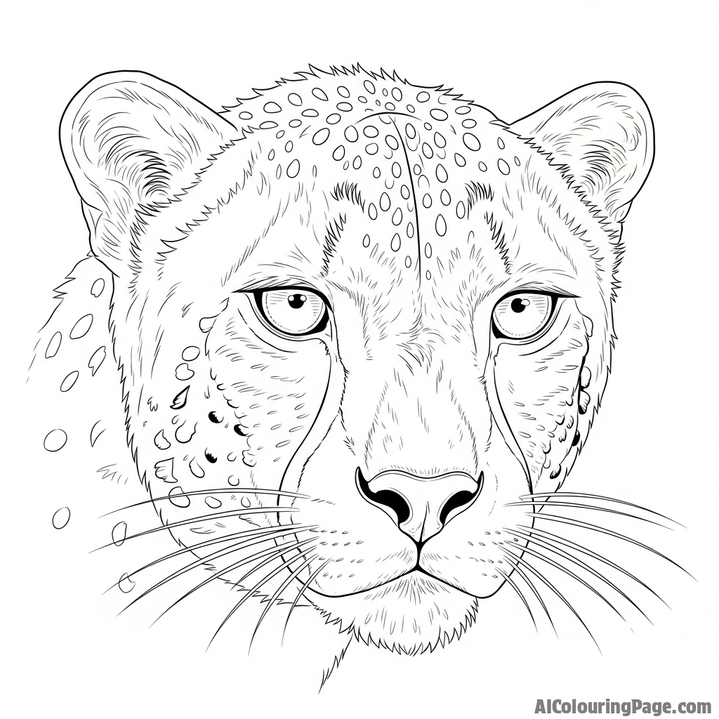 The absolute, unwavering concentration in a cheetah's eyes as it locks onto its target.
