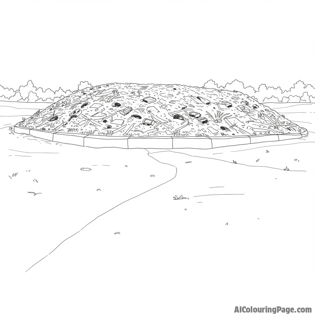 Empty landfill site being converted into a park.