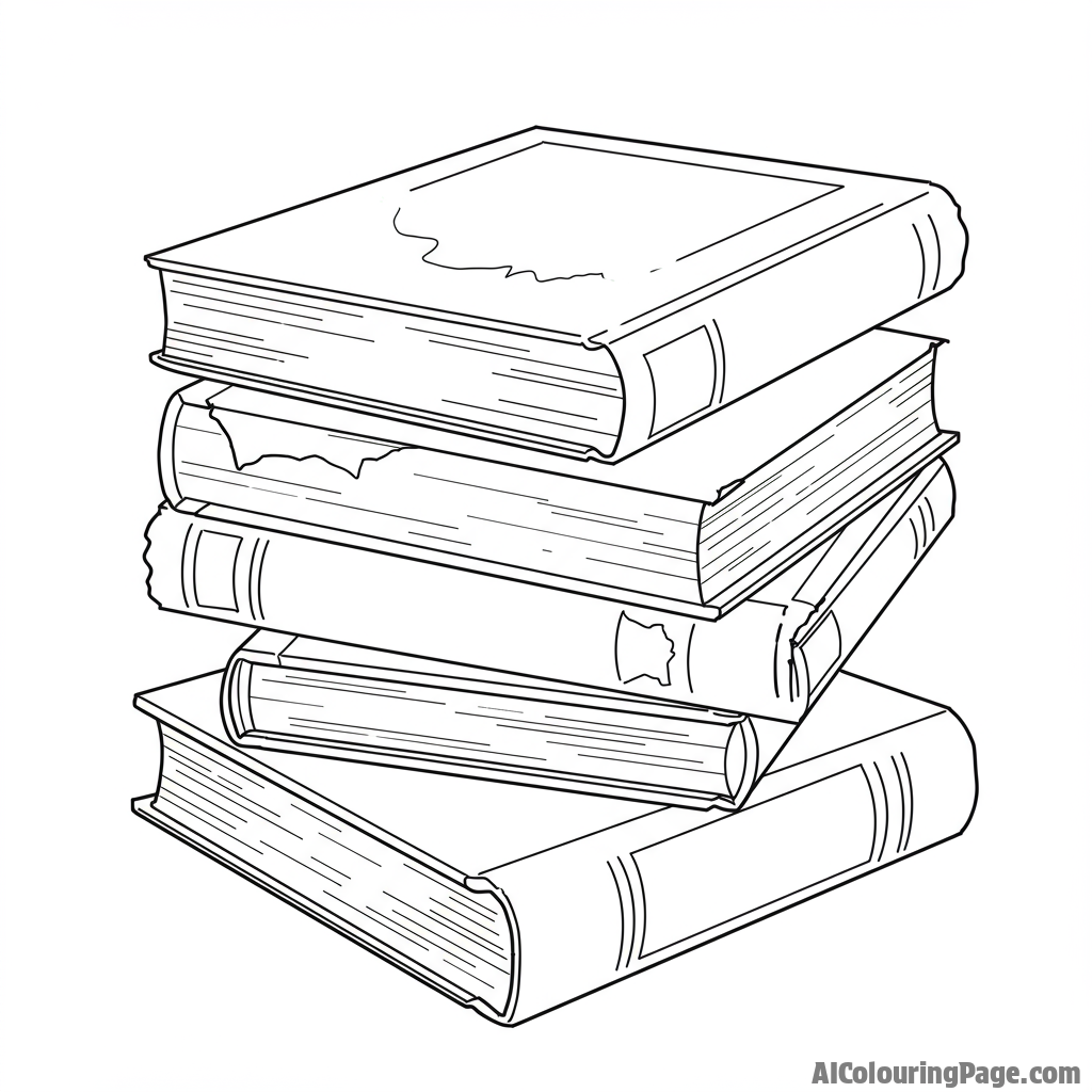 A close-up of a stack of textbooks, showing wear and tear from years of use.