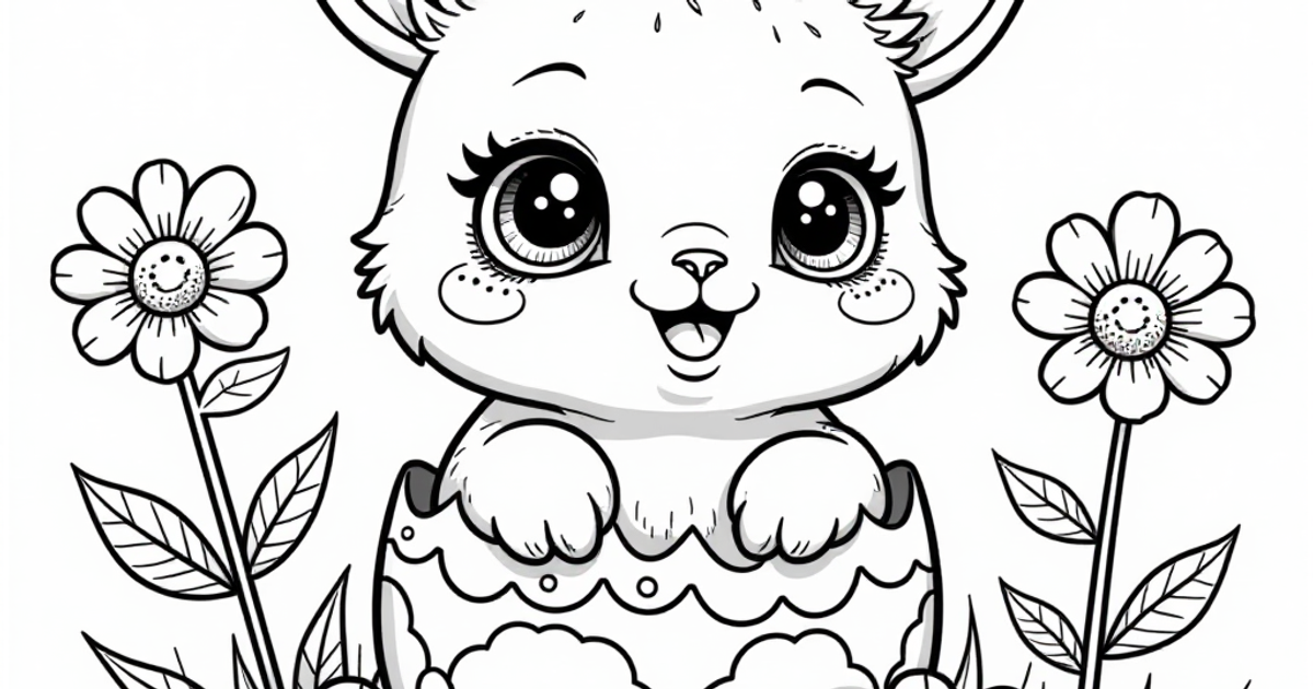 Free Hatchimals Coloring Pages | AI Colouring Page Printables