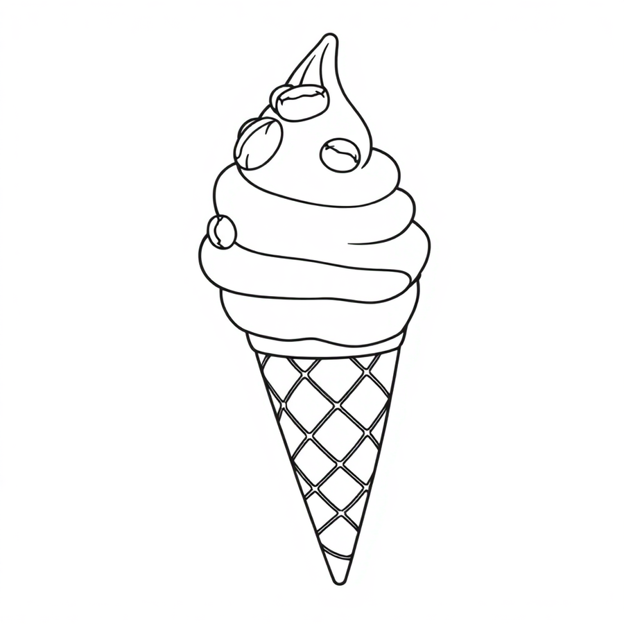 An ice cream cone with a nut topping