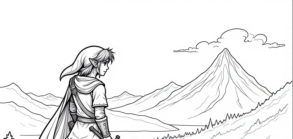 Free Zelda Coloring Pages