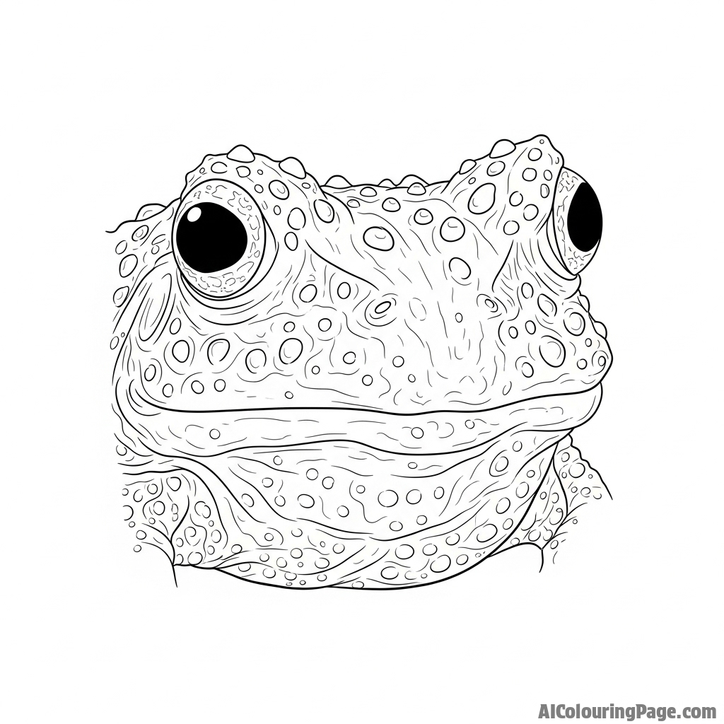 A close-up shot focusing on the intricate texture of a frog's warty skin.