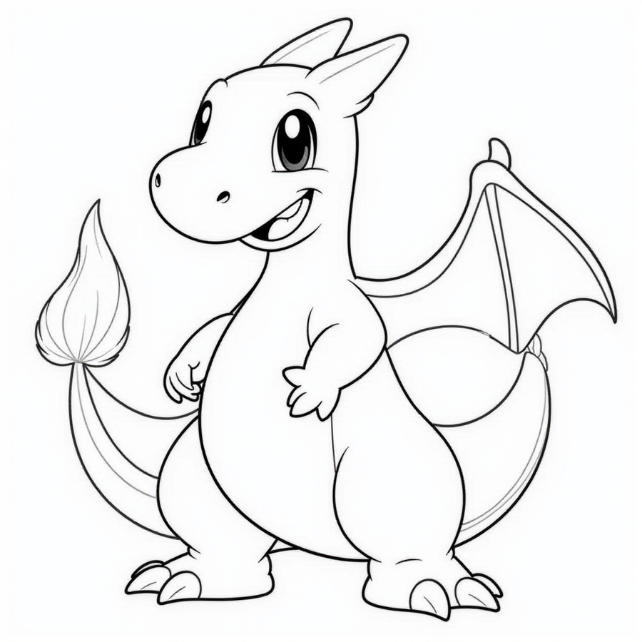 Charizard with a playful expression