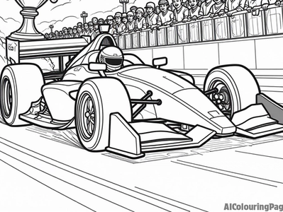 Free Race Car Coloring Pages