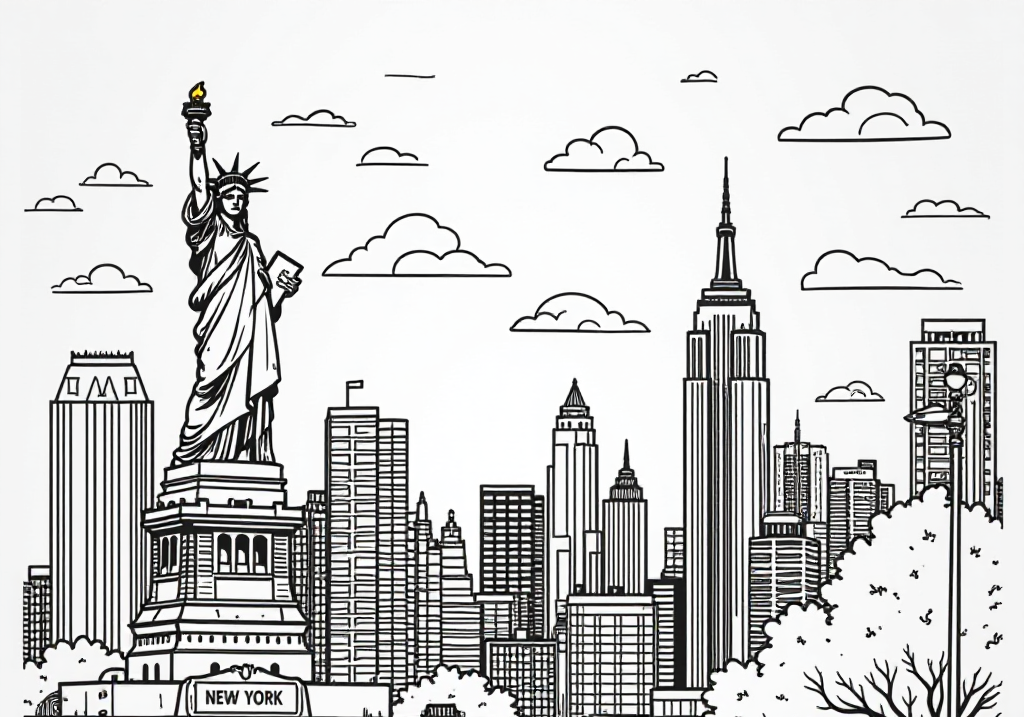 Free New York Coloring Pages