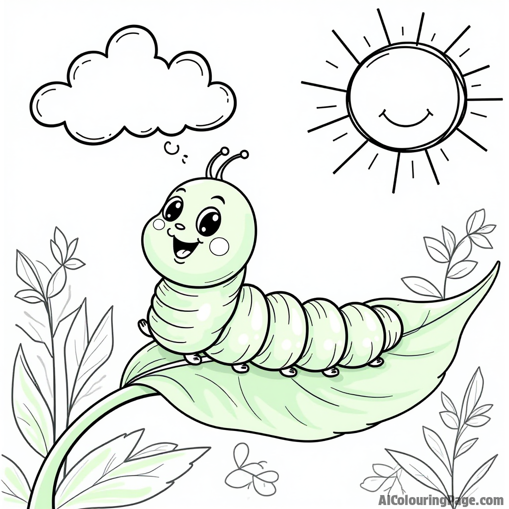 Free Caterpillar Coloring Pages