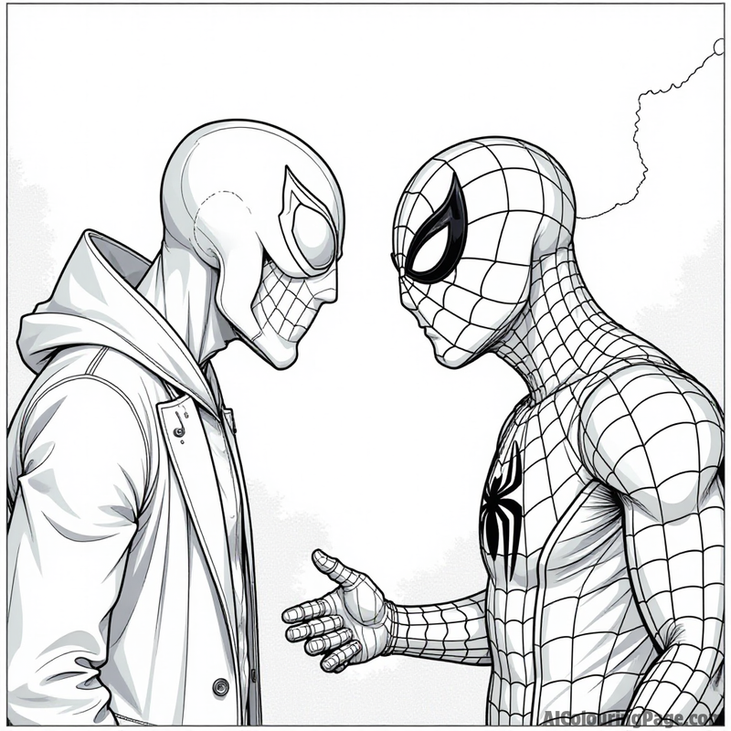 Spider-Man facing off against Doc Ock