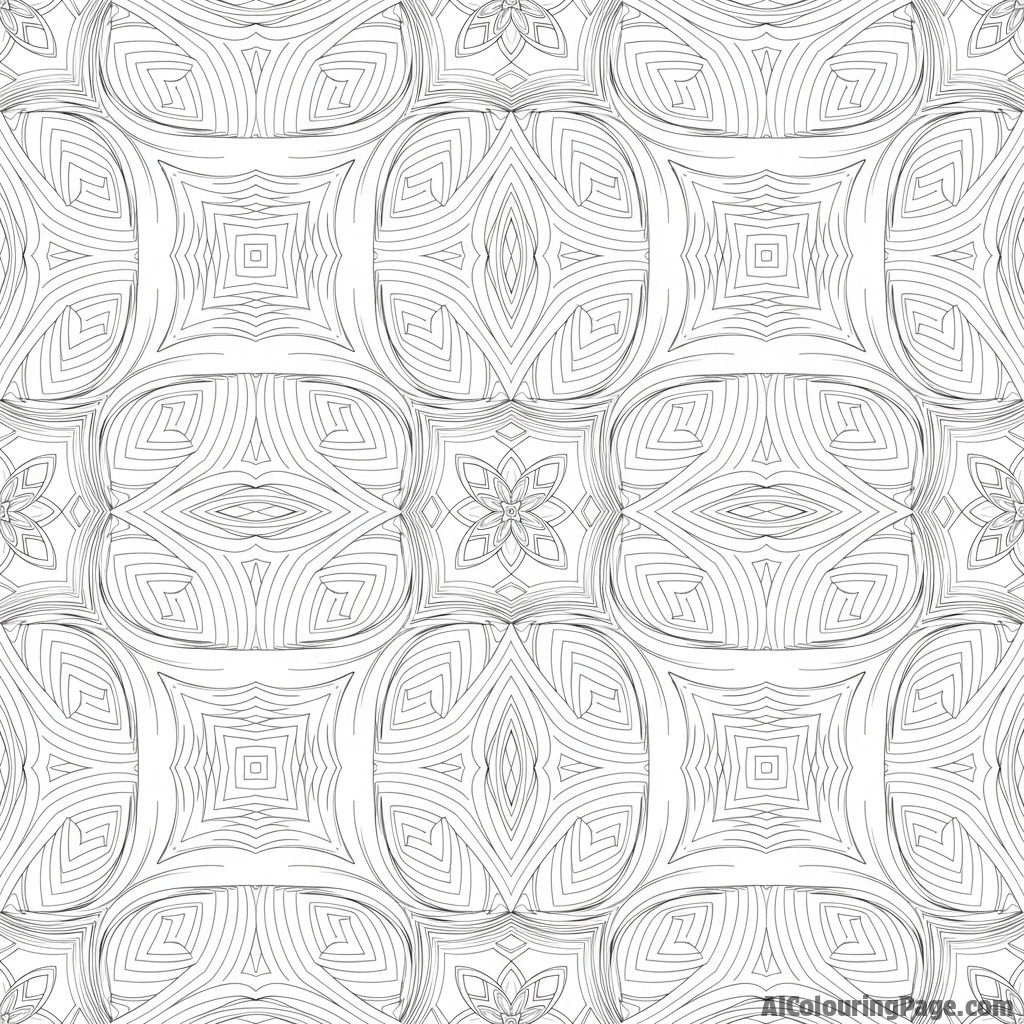 Geometric pattern inspired by the arrangement of petals.