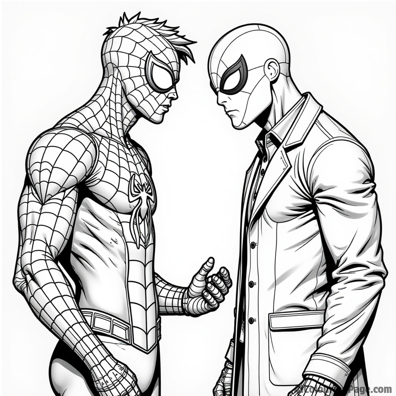 Miles Morales facing off against Doc Ock