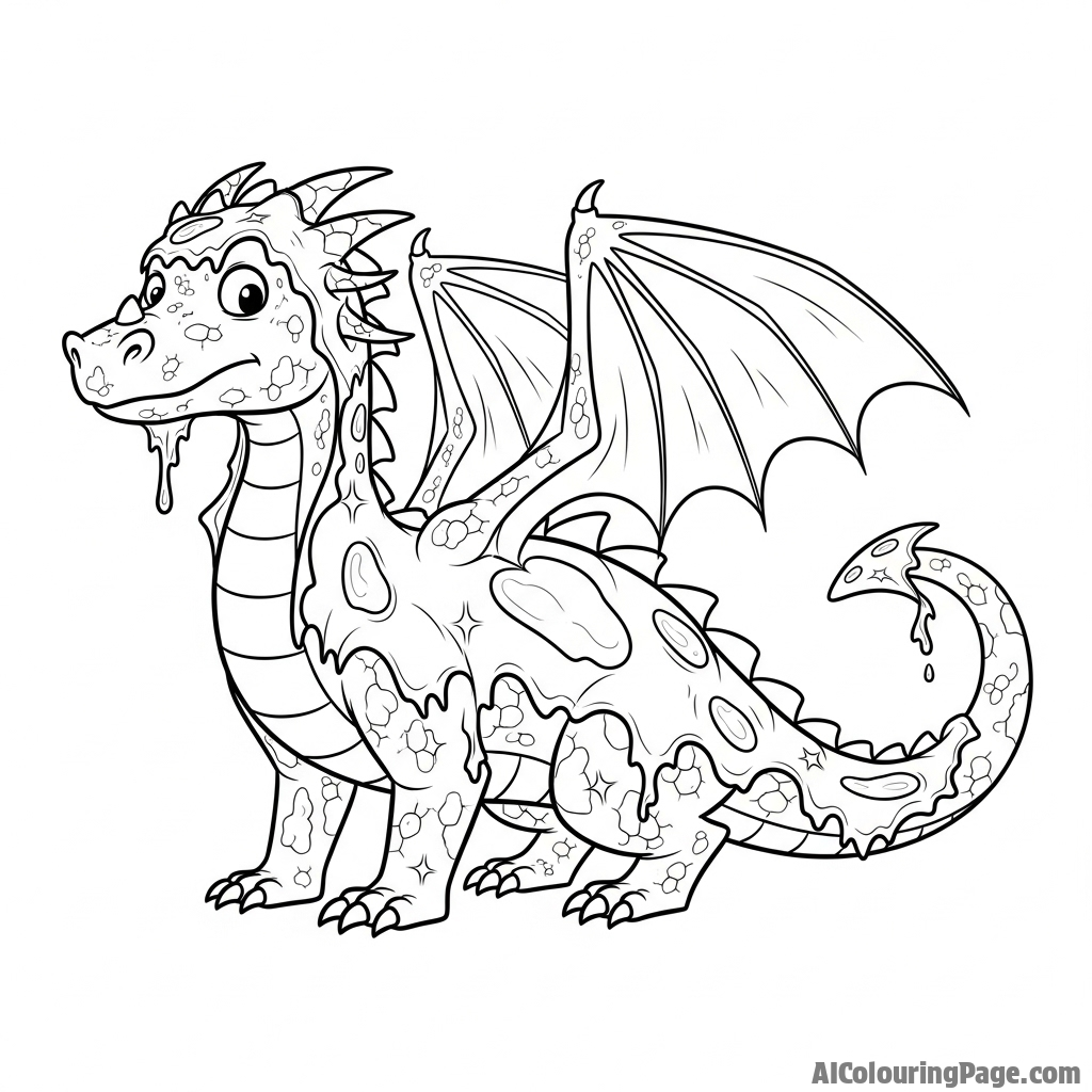 A dragon shedding its skin, revealing a new, shimmering hide underneath.