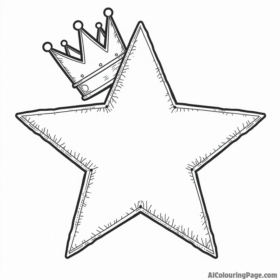 A star wearing a crown