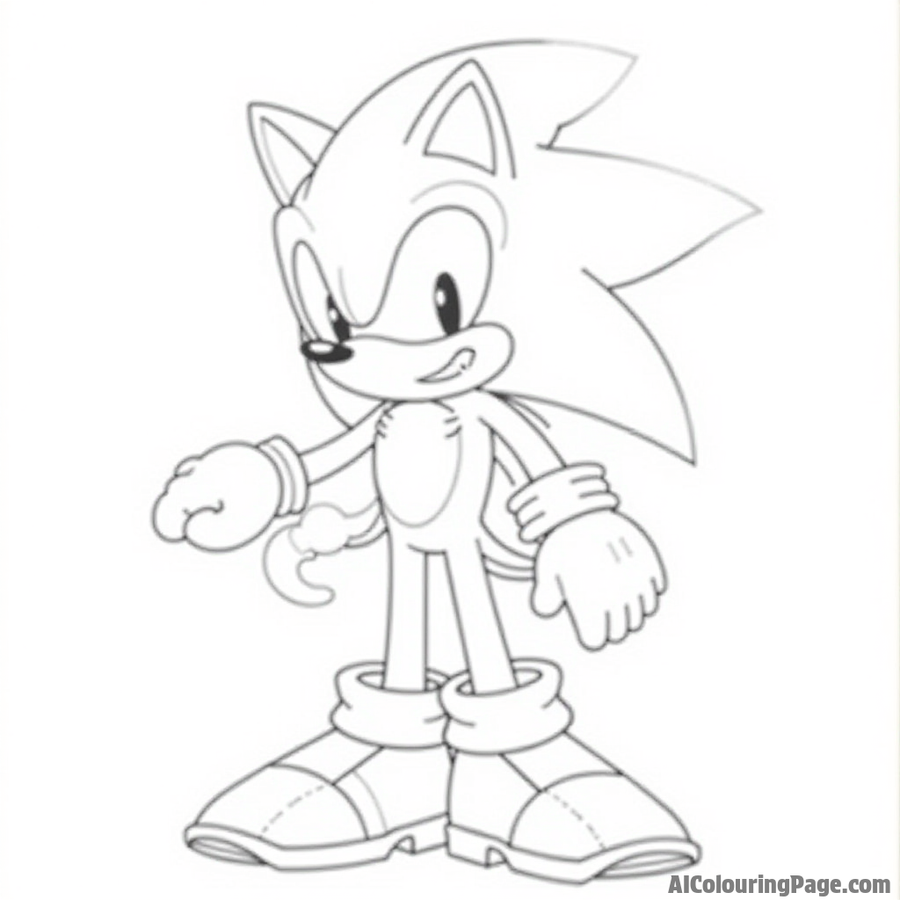 Shadow the Hedgehog posing