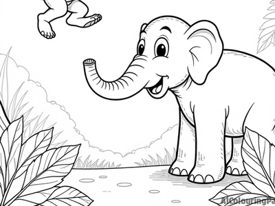 Free Jungle safari Coloring Pages